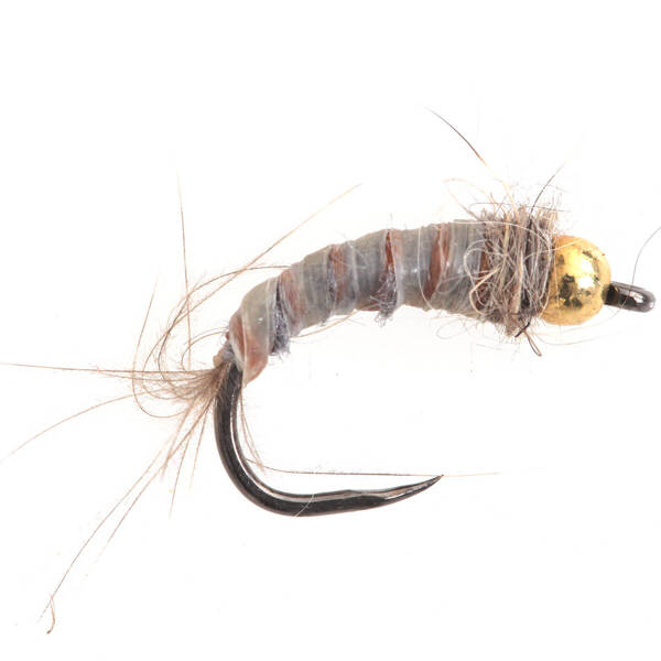 Tungsten BH Micro Nymph CDC Tail Tan