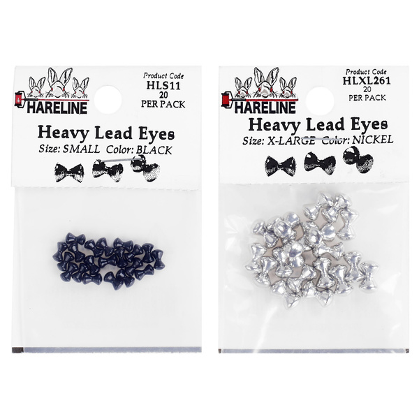 Hareline Heavy Lead Eyes Large
