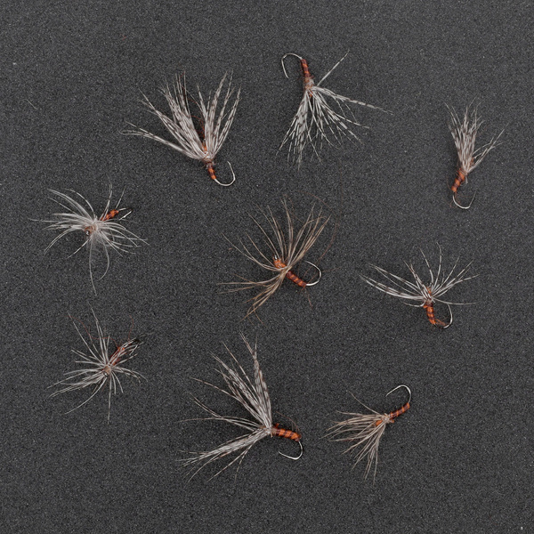 Tenkara Orange Ribbed Black Spider