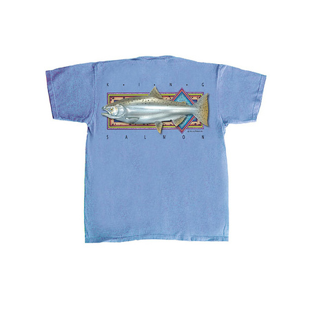 Flying Fisherman King Salmon Tee - Blue