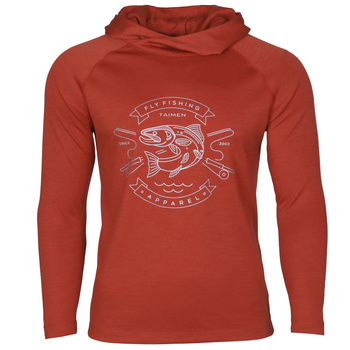 Taimen Charaa Hoodie - Brick Red
