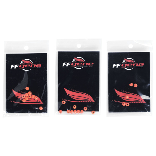 FFGene Tungsten Slotted Beads Fl. Orange (10)