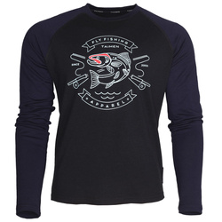 Taimen Kerulen Merino Crew Neck Shirt - Midnight/Black