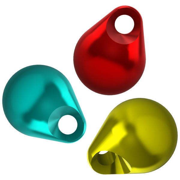 FFGene Tungsten Beads Jig Off Metallic