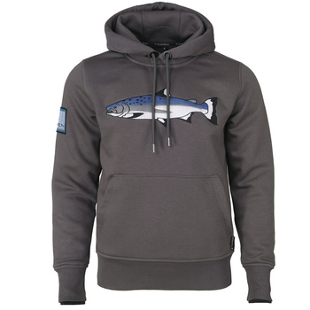 Taimen Menza Embroidery Hoodie - Grey