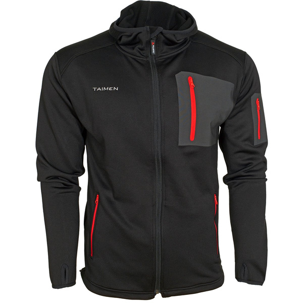 Taimen Polartec Power Stretch Hooded Fleece Jacket