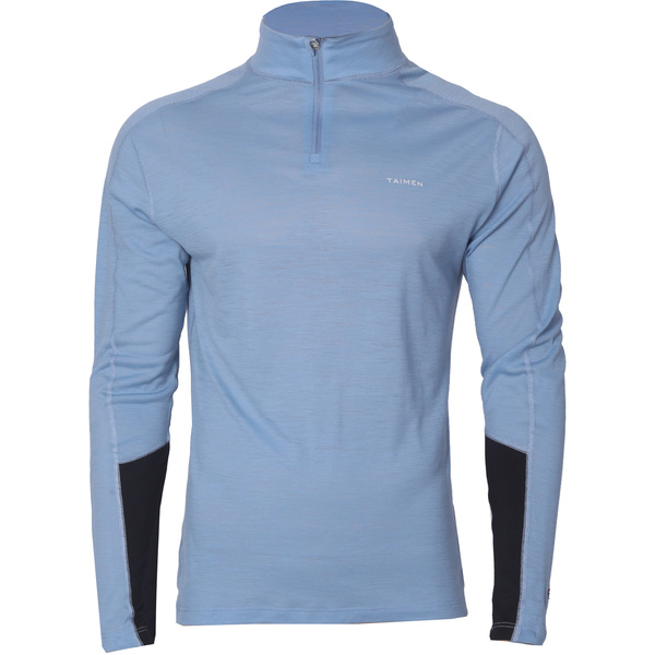 Taimen Tumnin Merino LS-Shirt - Ocean Blue
