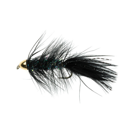 Conehead Wooly Buggers Black (039)